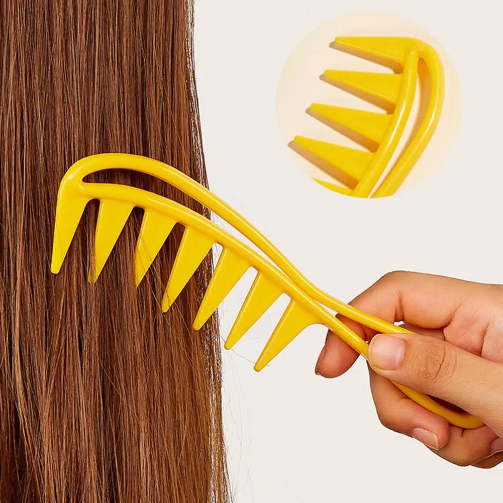 Гребень для укладки волос в виде акулы пластиковая расческа с широкими зубьями
