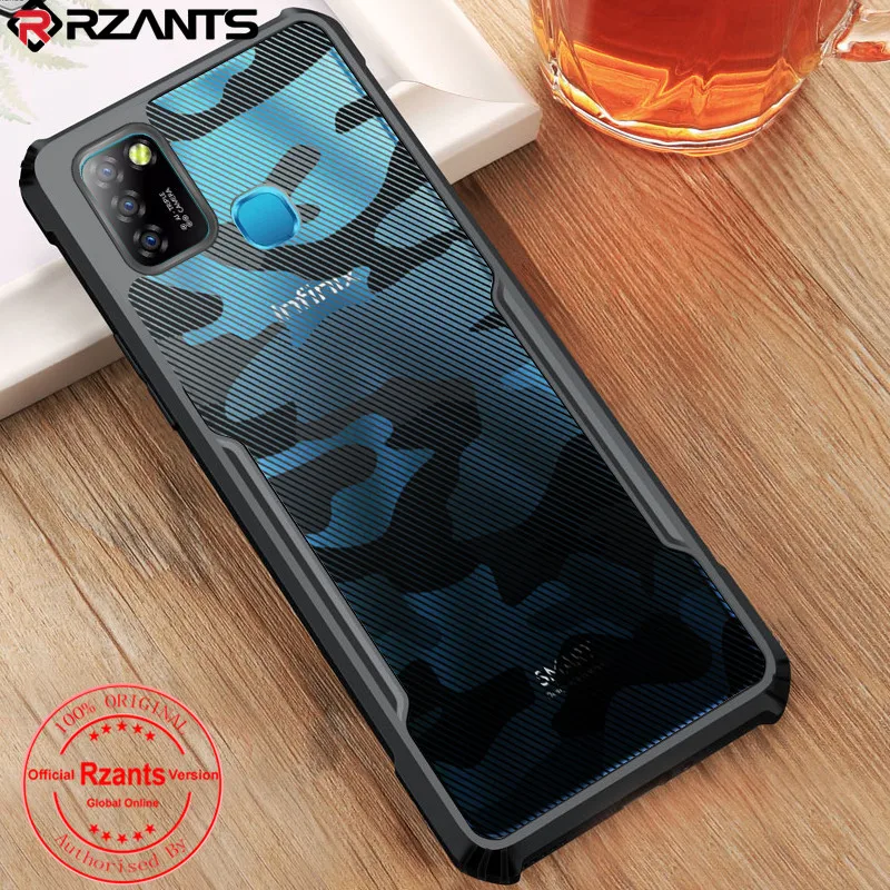 Rzants for Infinix Smart 5 Hot 10 Lite infinix S4 S5 S5 Pro case beetle camouflage Airbag pumper Casing Phone Shell Soft Cover