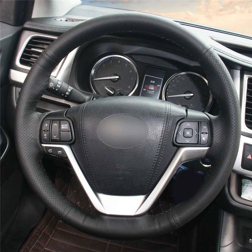 Искусственная кожа черного цвета для Toyota Highlander 2014 2015 2016 2017 2018 2019 Sienna 2015-2019 |
