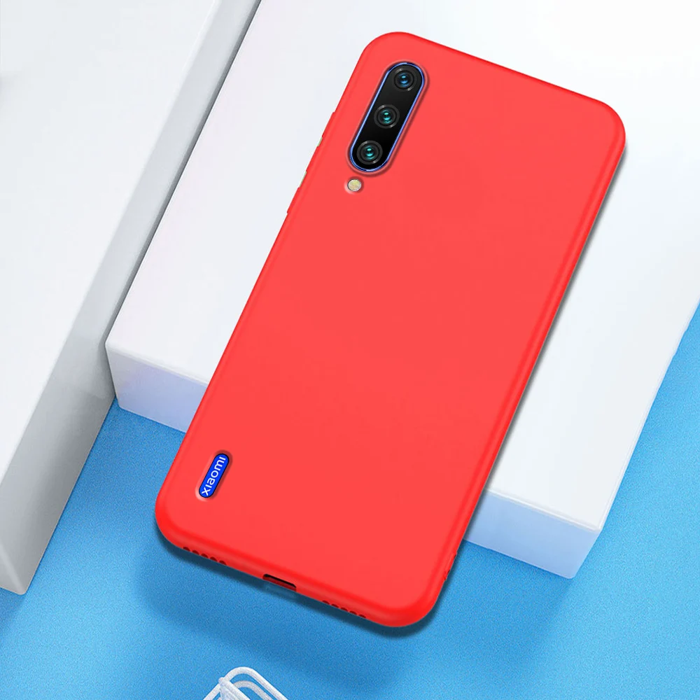 Красный Для Xiaomi mi 9 Lite A3 Чехол Мягкий силиконовый чехол для Xiaomi mi Note; размеры 9 и 10 9 8 SE A2 Lite для Red mi Note 7 8 K30 Pro 7A 8A чехол - Цвет: Красный
