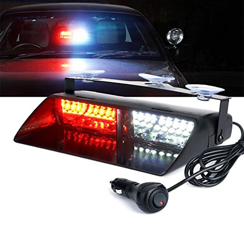 Светодиодная вспышка-стробоскоп для автомобиля светильник красный/синий