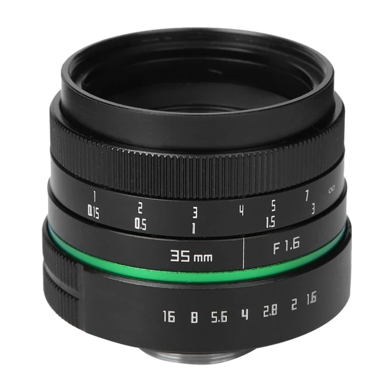 Объектив камеры 35 мм F1.6 APS C CC TV Movie Lens + фотоадаптер для FUJIFILM Micro SLR Camera|Объективы