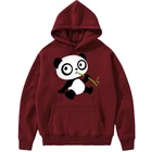 Толстовка Женскаямужская спортивная с принтом панды, свитшот с круглым вырезом, топы, повседневная одежда для пар, разные цвета, весна-осень