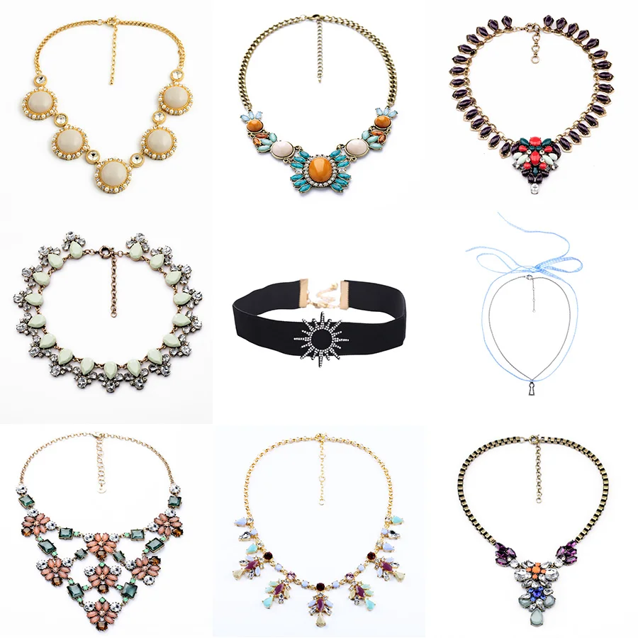 Женское акриловое ожерелье чокер яркая коллекция летняя бижутерия по