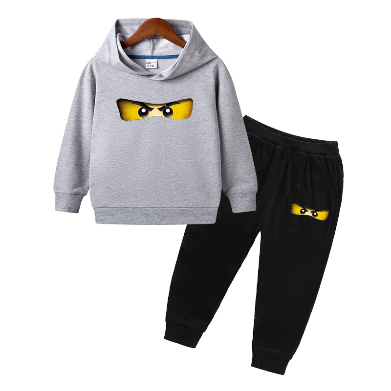 2-10Y Spring Autumn Children Clothing Sets Swordsman Kids Clothes Baby Boys Hoodies Pants 2 Pcs Set Tracksuit Anime Outwear Coat