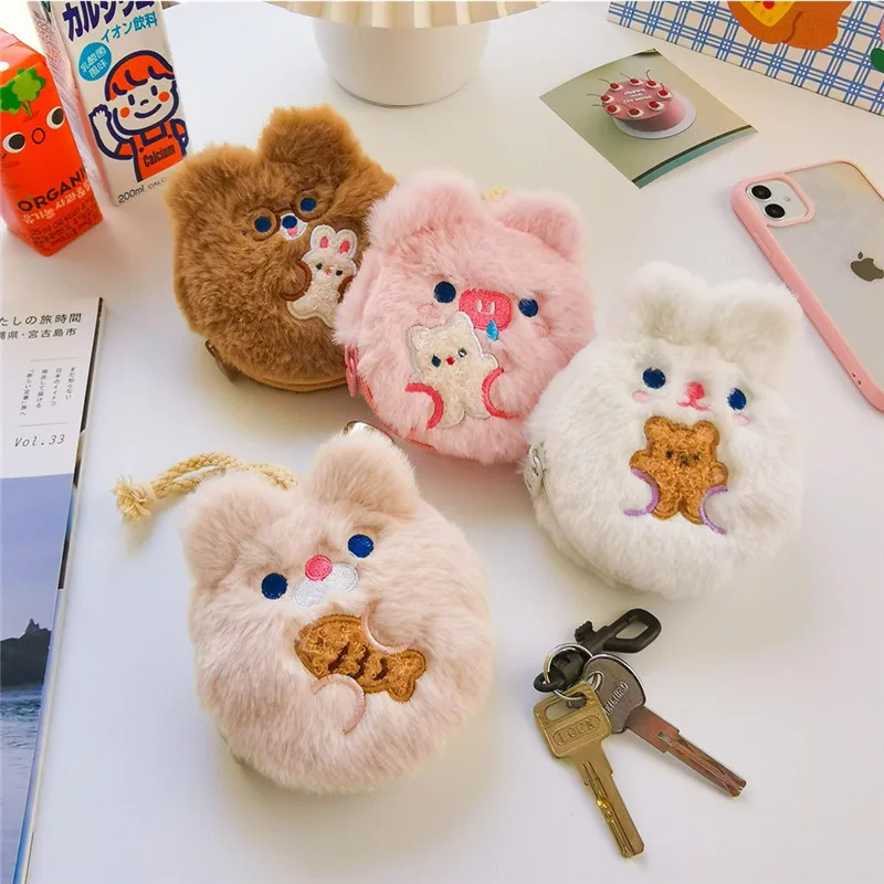 

Milkjoy Kawaii Плюшевые Брелок для ключей стильная футболка с изображением персонажей видеоигр Стиль Корея Япония портмоне Автомобильный Брелок-...