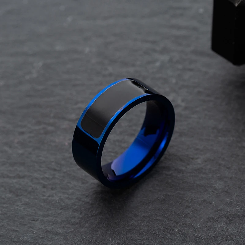 Смарт-кольцо NFC многофункциональные кольца на палец синее черное серебристое