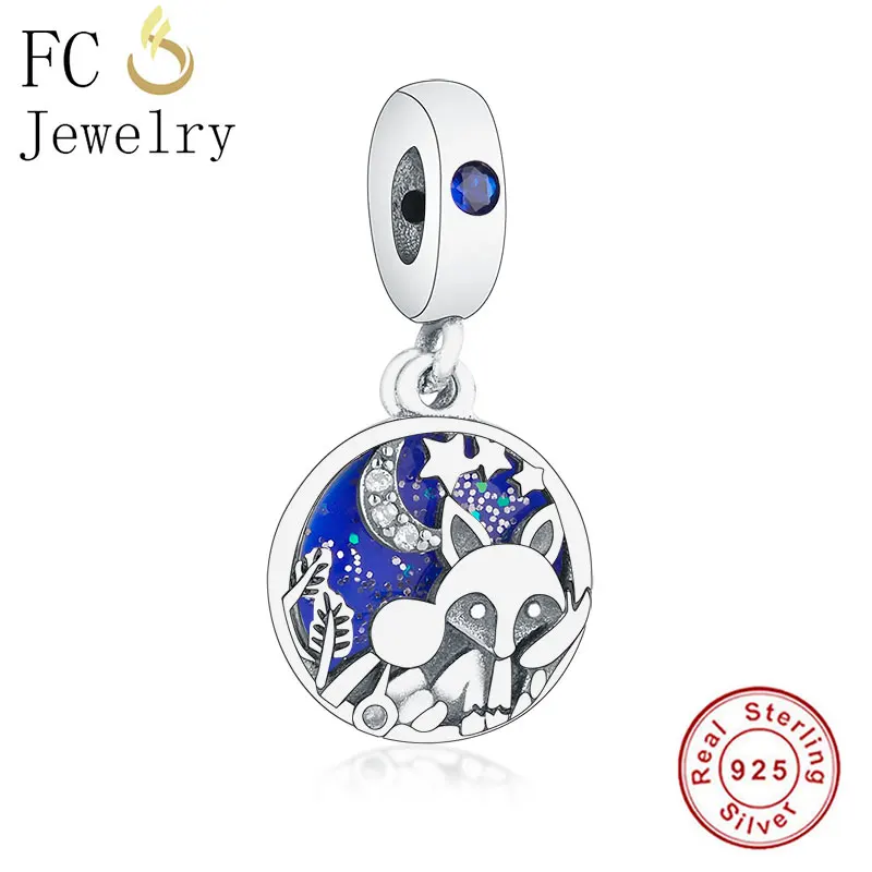FC ювелирное изделие, браслет Pandora, 925 серебро, Bobot, рыба, ангел, медведь, кошка, красная эмаль, чип, чашка пони, бусина, Berloque - Цвет: FC1231