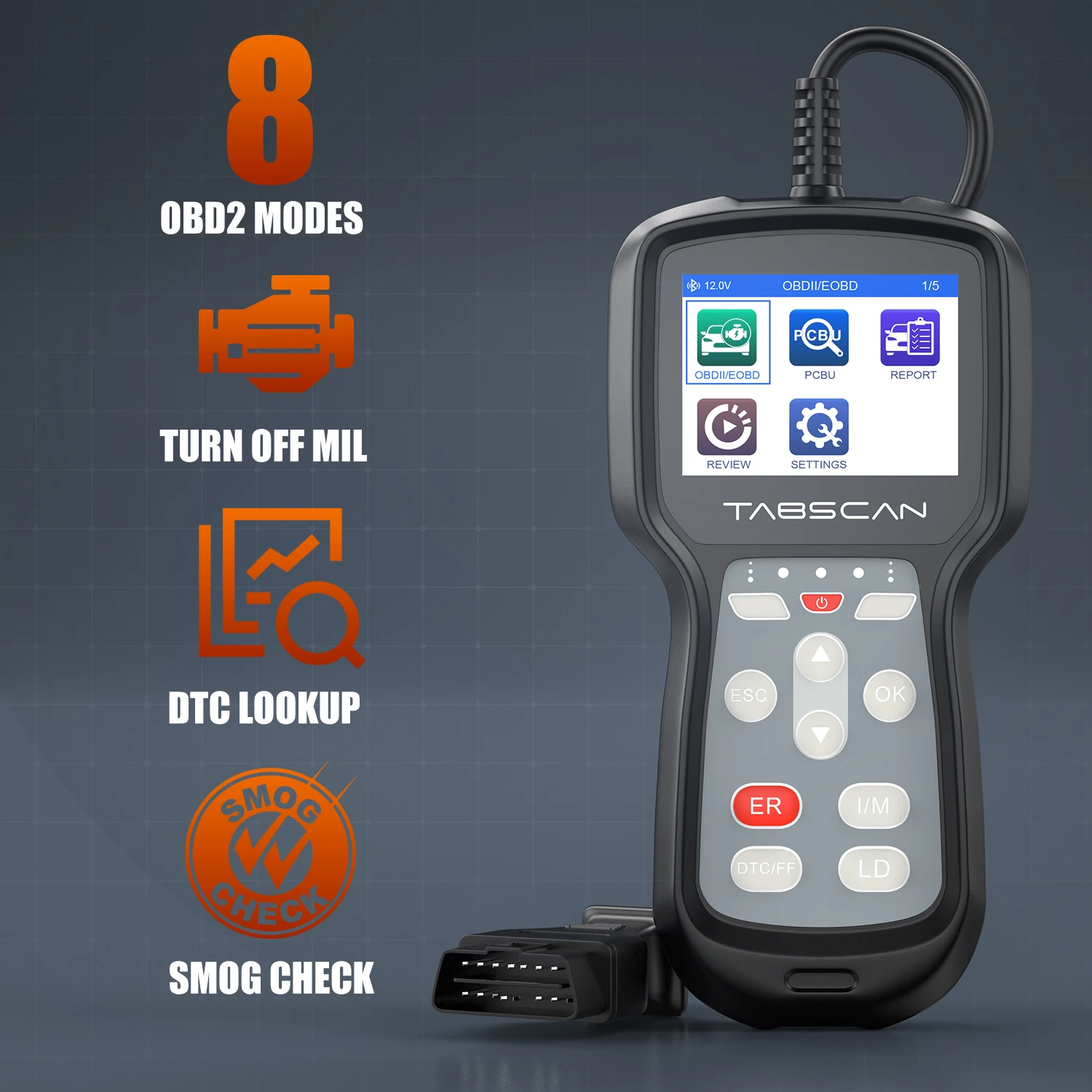 Сканер Eucleia Tabscan A411 obd OBD2 автомобильный диагностический сканер MIL датчик О2