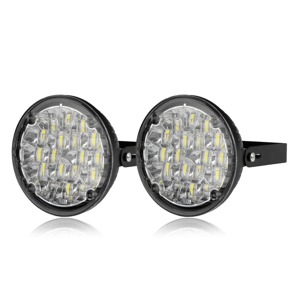 Дневные ходовые огни для автомобиля 1 шт. 12 В 18 светодиодный круглые