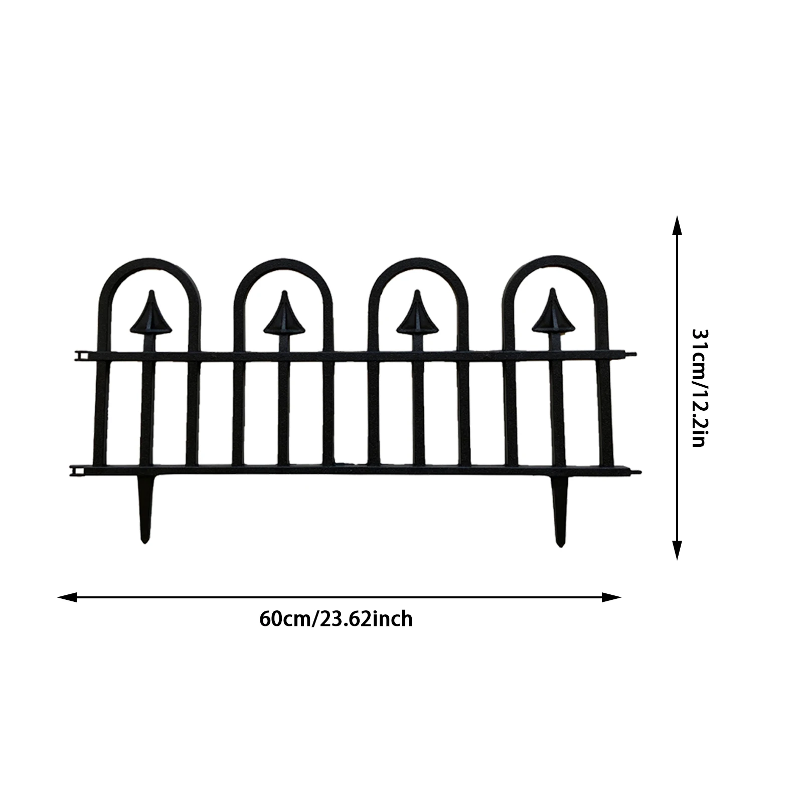 

5PCS Garden Fence Border PP Plastic Landscape Garden Border Edging Plant Bordering Macrame Fence For Yard Garden Decor Outdoor