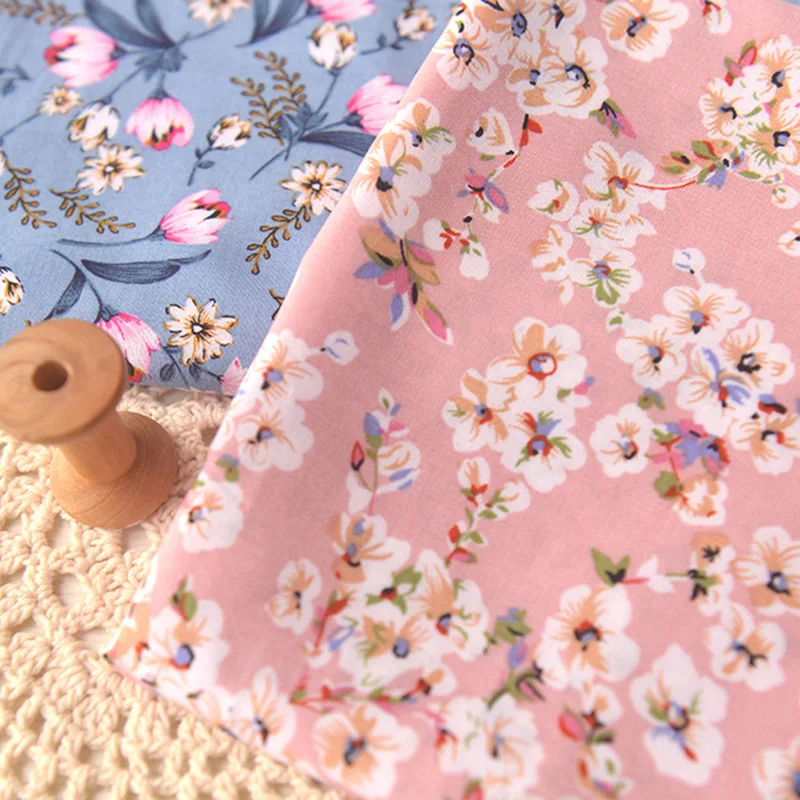 Хлопковая ткань в клетку авокадо ананас цветок кластер платье пижама жилет штаны