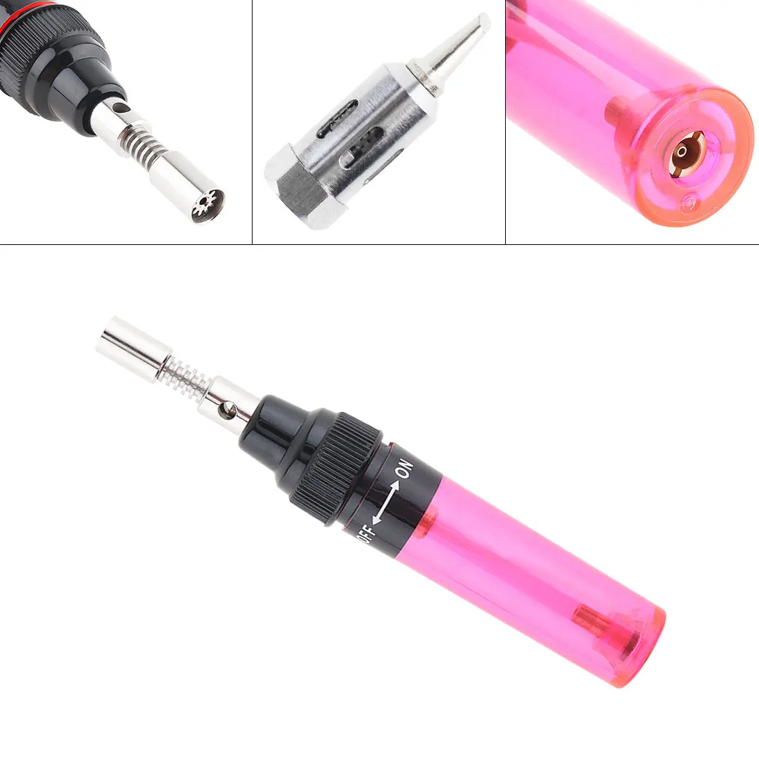 Многофункциональный портативный газовый паяльник 3 в 1 с емкостью 8 мл и головкой