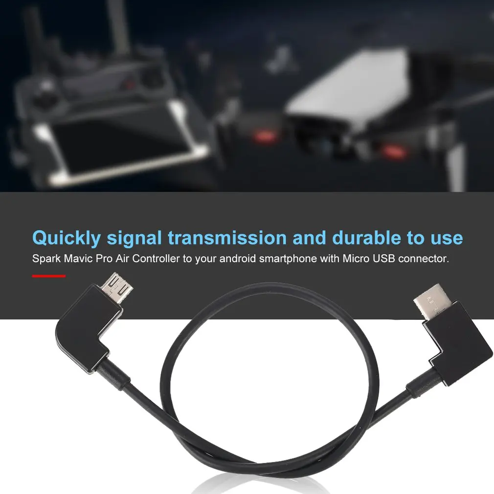 Кабель для передачи данных DJI Spark/MAVIC Pro/Air 1Mavic 2 /Mini Control Micro USB to Lighting/Type C/Micro line IPhone /Pad