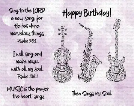 Музыкальный инструмент прозрачный чистый силикон штамп/печать для DIY