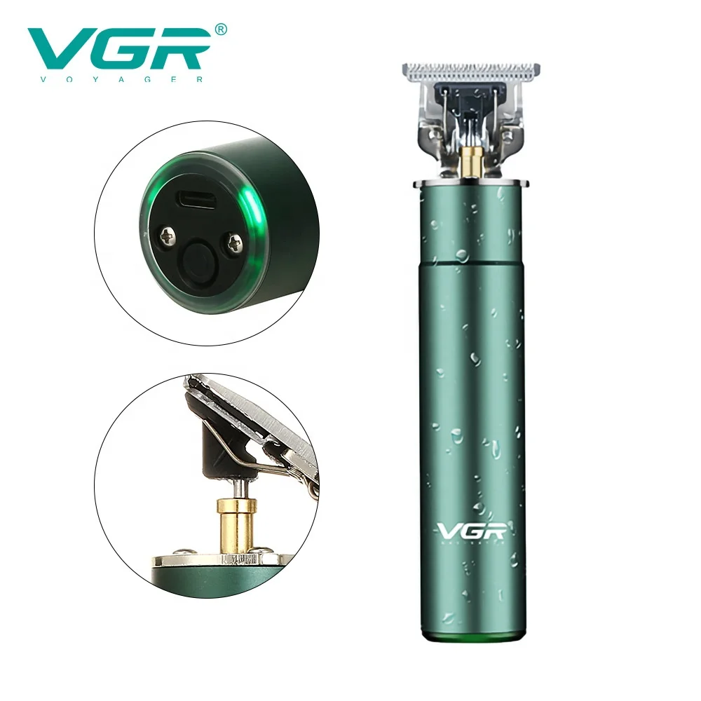 

VGR V-186 Electric Hair Clipper Noise Reduction T-shape Blade Stainless Steel Blade With Three Limit Combs Hair Trimmers