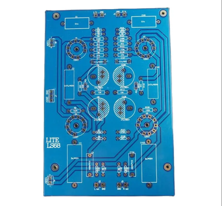 LS68 PCB трубка предварительного усилителя пустая плата 12AX7 PCB|Усилители мощности| |