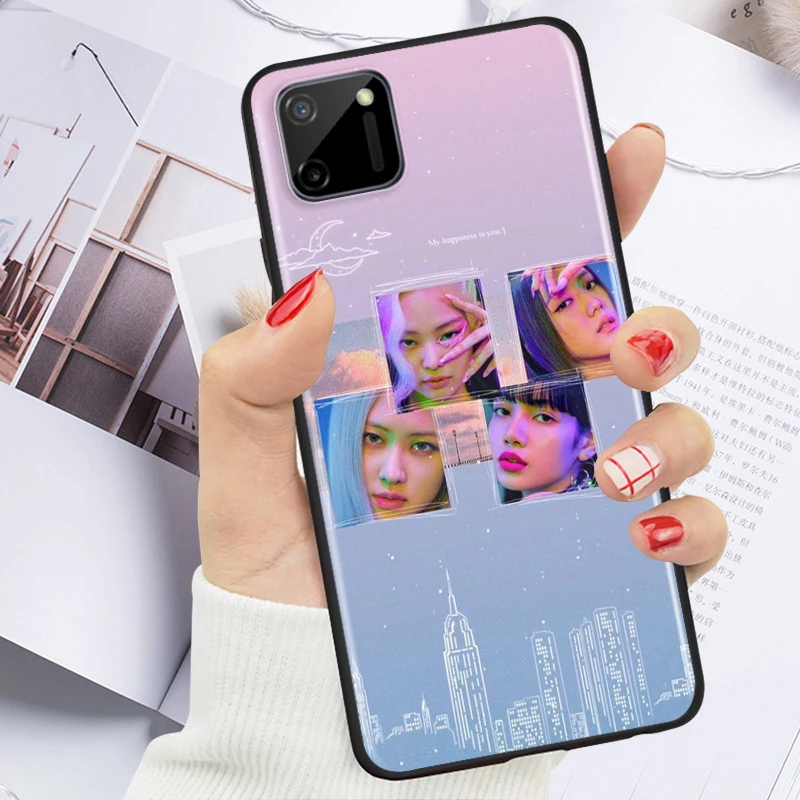 

Blackpinks lisa for OPPO Realme V15 X5 X3 X50 X7 X2 C17 C11 C3 C2 7 7i 6 6S 6i 5 3 2 Pro Soft Black Phone Case