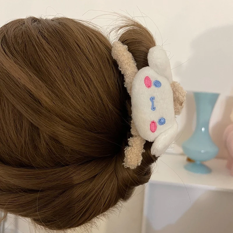 

Large Hair Claw Clips Plush Hair Clip Non Slip Cartoon Animal Cute Doll Hair Catch Barrettes Ponytail Decor Fashion Hair Props
