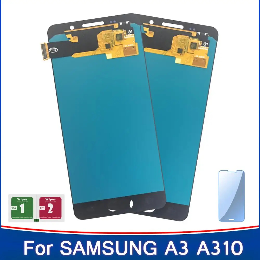 2 шт. дисплей для Samsung Galaxy A3 2016 A310 A310F A310H A310M A310Y AMOLED LCD сенсорный экран дигитайзер