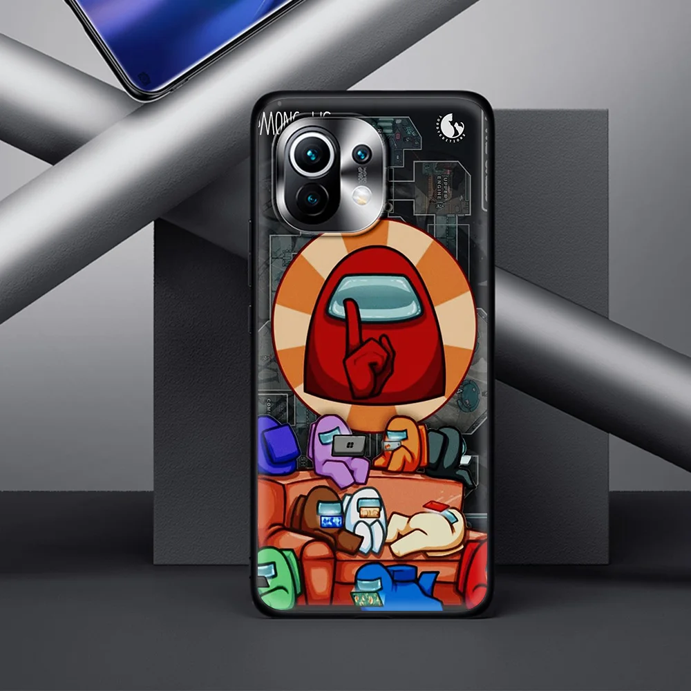 

Imposter Among US Luxury Case for Xiaomi Mi Poco X3 NFC 10S 10T 9T Note 10 Lite M3 9 Lite 11 Silicone Soft TPU Coque Shell