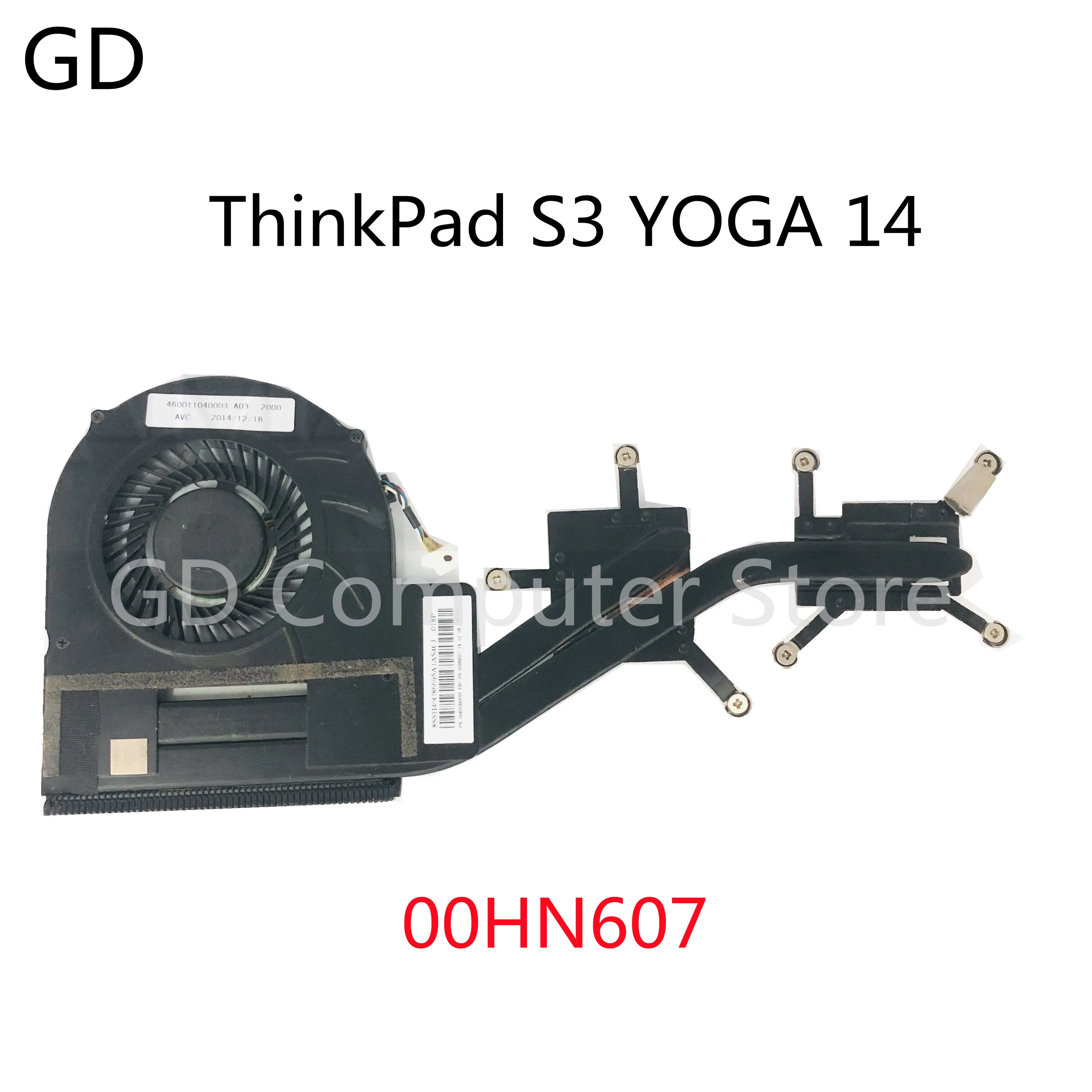 Высококачественный Оригинальный радиатор для ноутбука Lenovo ThinkPad S3 YOGA 14 00HN607 00HN606