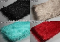 faux fur fabricwith bright silk pile 7cm plush clothpillow photo sofa cushion material160cm50cmpcs