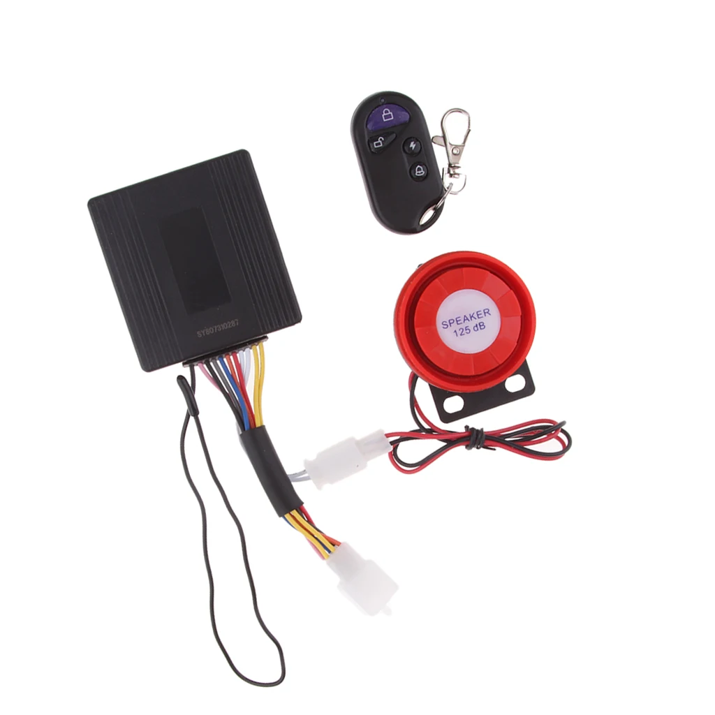 

Motorcycle Scooter Remote Control Alarm Security Immobiliser Antithief Kit