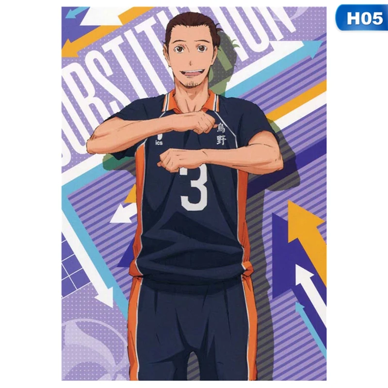 Аниме Haikyuu 29x42 см школьный волейбольный настенный свиток картина для дома спальни