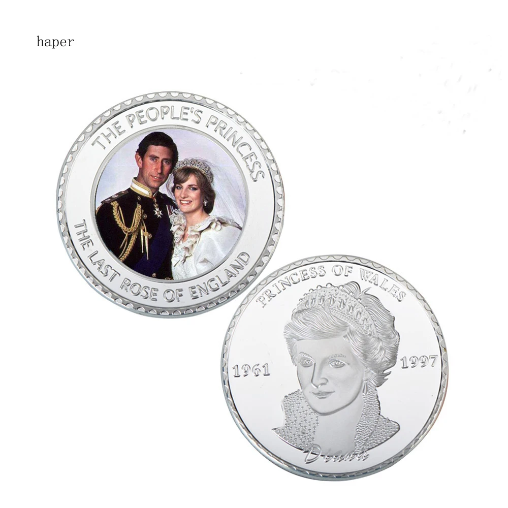 8 шт./лот монета принцессы Уэльса памятная Принцесса Диана Посеребренная