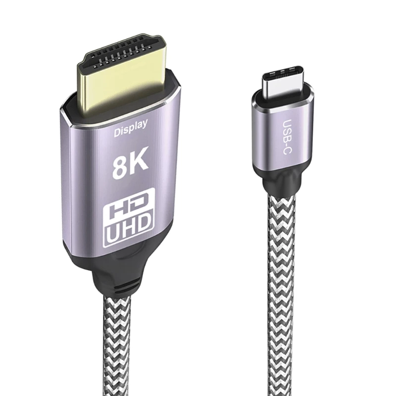 Адаптер преобразователя 60 FPS совместимый с USB C HDMI Тип в высокую дификацию/4K 144 Гц/8K