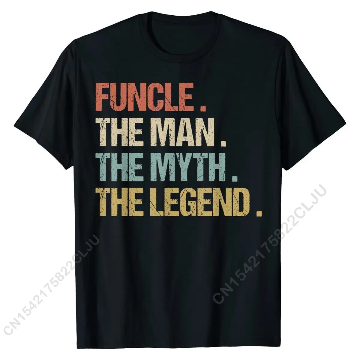 Funcle The Man Myth Legend Funny Best Uncle Fathers Day Gift T-Shirt Casual T Shirt For Men Wholesale Cotton T Shirt Summer