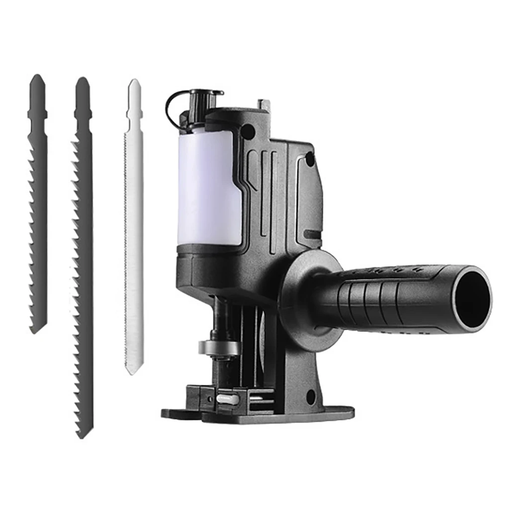 

Electric Reciprocating Saw Power Tool Electric Saw Metal Wood Cutting Hand Power Tool Electric Drill Attachment Saw With Blades