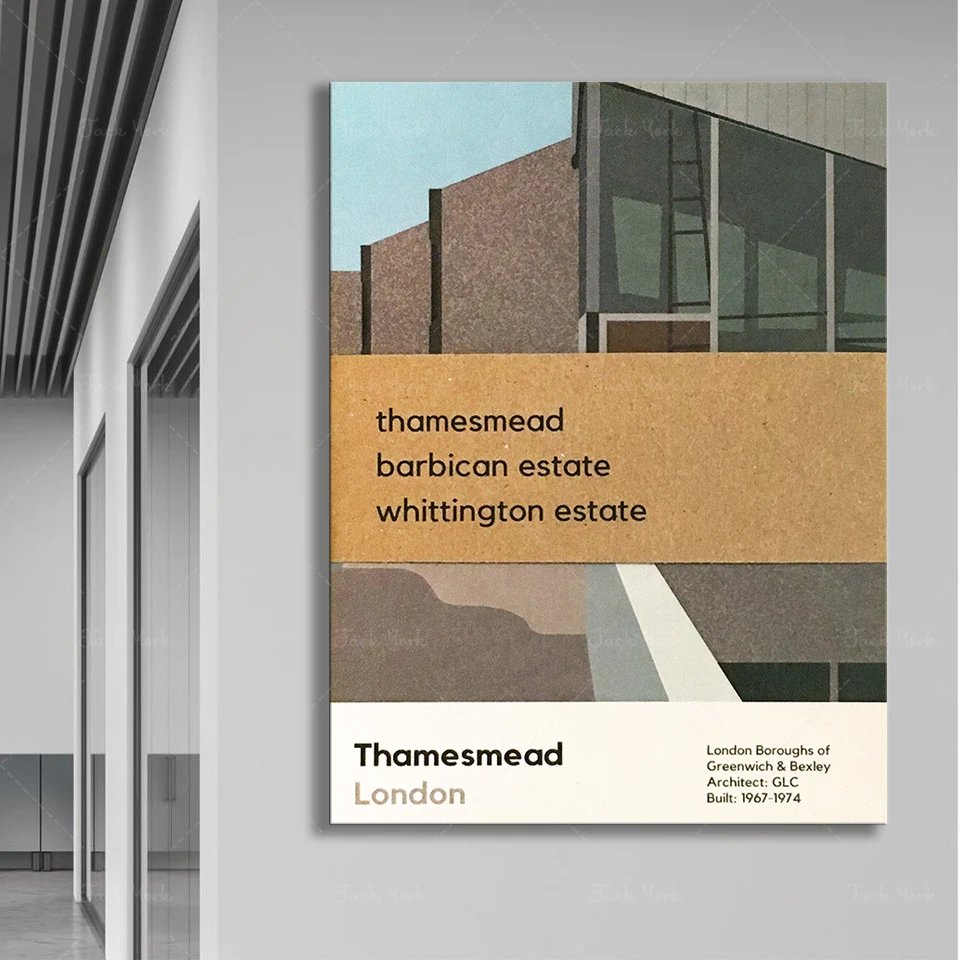 Фото Thamesmead, Барбиканский эстат, Эстат Бетингтон / Архитектура бретлиста / Цифровая иллюстрация №3