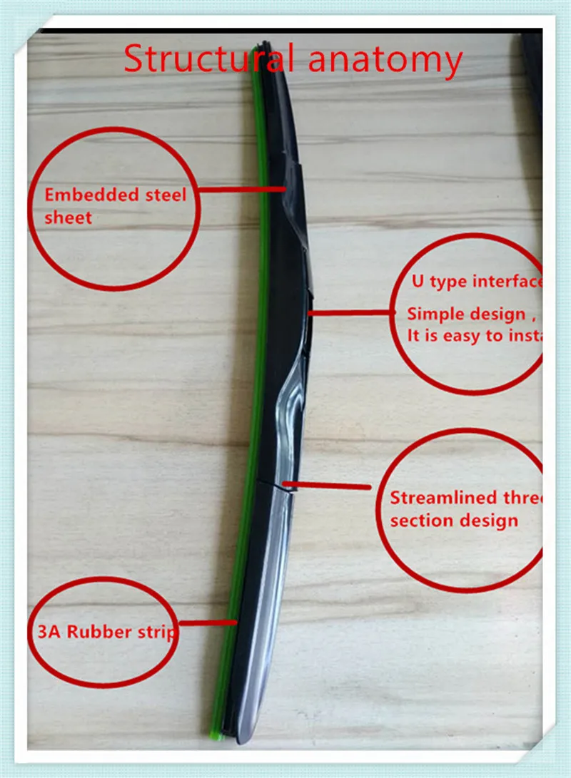 3 Section Rubber windshield wiper Blade For Mazda CX-7 ( CX7 ) Fit Hook Arms 2006-2013 26&quot &amp 16&quot | Автомобили и