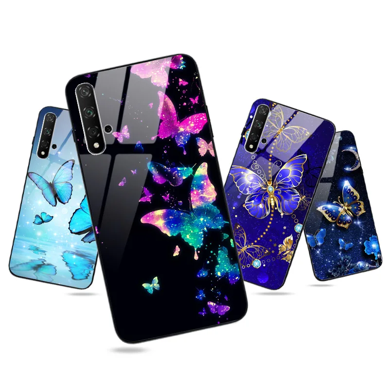 Чехол бабочка для Huawei Honor 9X Premium 20S 10 Lite 10i 9 20 PRO View 30 7C 7A 8C 8X 8A 8S 9A 9C 9S|Бамперы| |