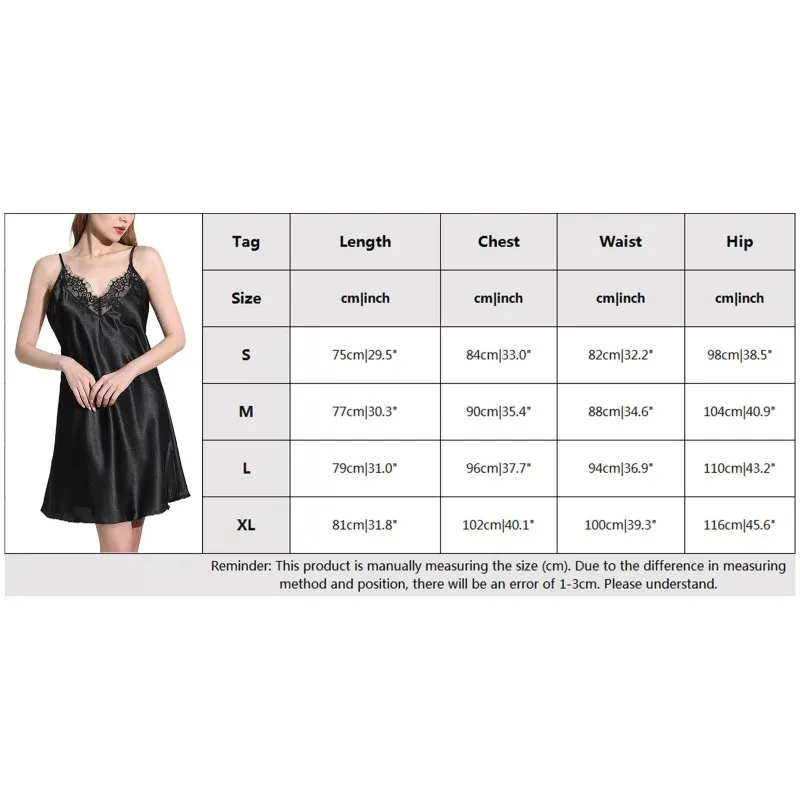 

Summer Thin Sexy Satin Silk Pajamas Ladies Nightgowns Lace Suspender Nightdress Sleeveless Sleepshirts Home Wear