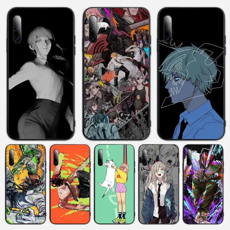 

Chainsaw Man Anime Phone Case For Huawei P9 P10 P20 P30 P40 pro lite plus Smart Cover Fundas Coque