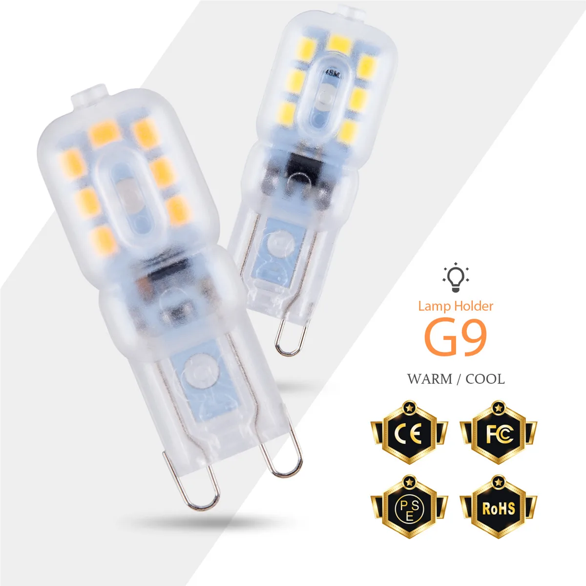 Светодиодная лампа G4 G9 2 шт./лот 220 В перем. Тока 12 в пост. Тока|Светодиодные лампы и