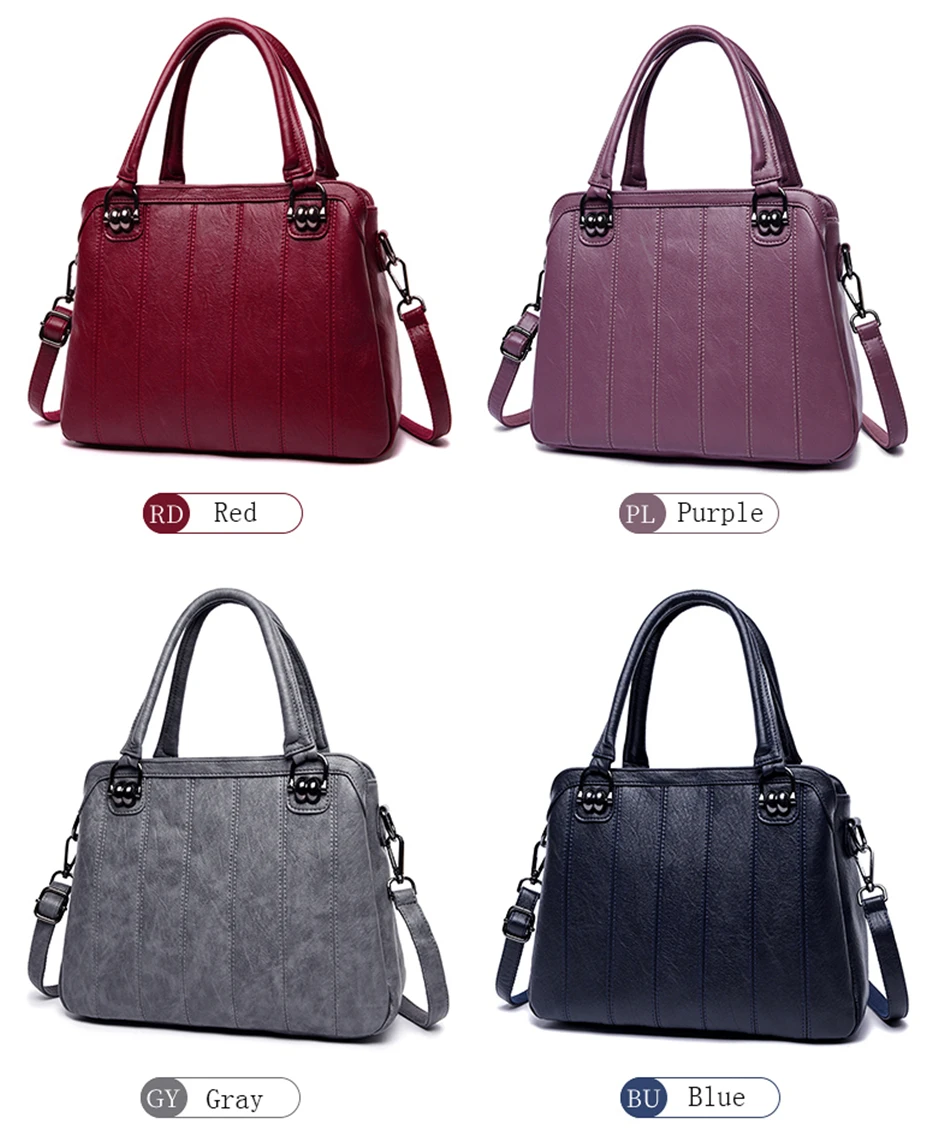 New High Quality Leather Ladies Shoulder Bag Luxury Handbags Women Bags Designer Large Capacity Crossbody Bags For Women