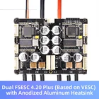 Электрический регулятор скорости для скутерагорного велосипеда Dual FSESC4.20 Plus (на основе VESC) с анодированным алюминиевым радиатором FLIPSKY