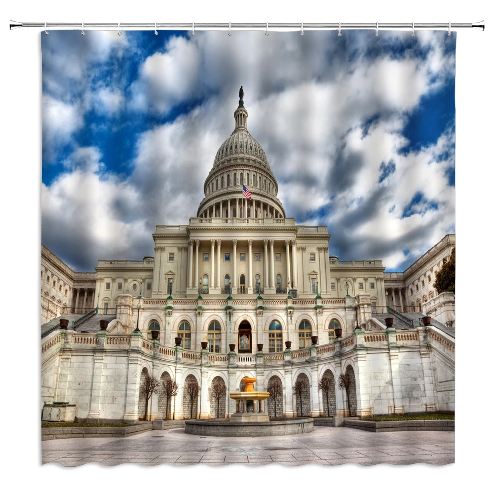 Водонепроницаемая занавеска для душа в стиле ретро европейском и французском