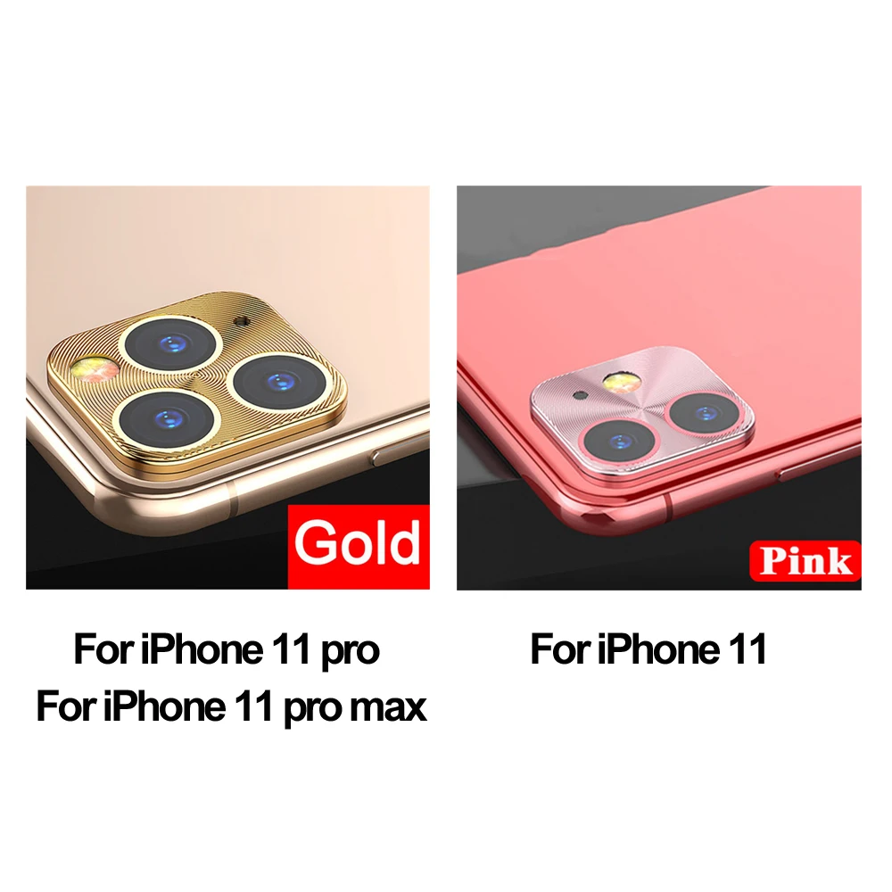 Модный металлический защитный чехол для объектива камеры задняя крышка защитное