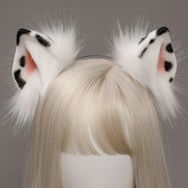 Ручная работа пышная юбка с леопардовым принтом украшением в виде кошачьих ушек