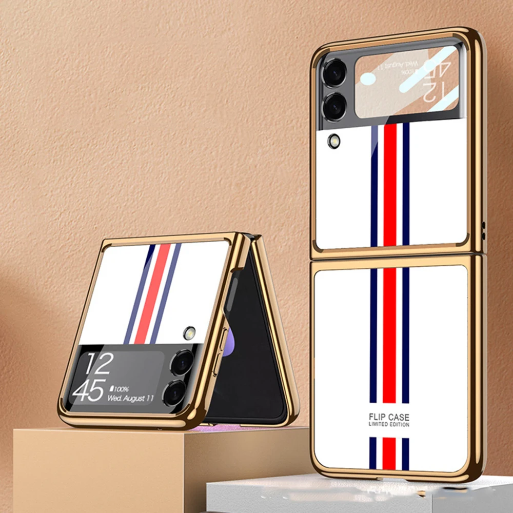 

Ультратонкий стеклянный чехол Univesal для мужчин и женщин Flip3, чехол-накладка из поликарбоната, чехол ограниченного выпуска для Samsung Z FLIP 3