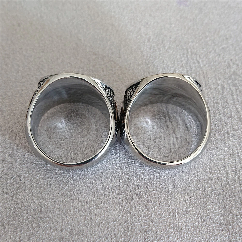 Винтаж Viking Нержавеющая сталь кольцо с компасом Для мужчин викингов Valknut панк