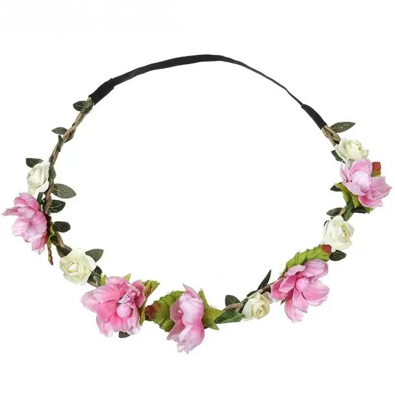 Женский цветочный венок Свадебный эластичный Цветочный для невесты аксессуары