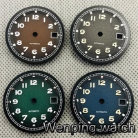31 5mm sterile watch dial luminous dial for eta 2836 2824 miyota 8205 8215 821amingzhu dg2813 3804 seagull st1612 movement