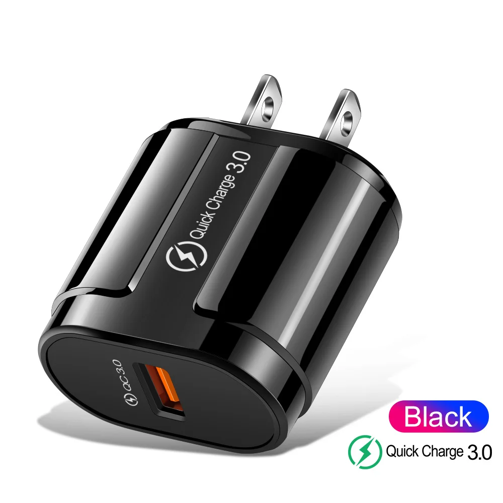 Quick Charge 3.0 USB Charger Fast Charging Portable Mobile Phone Charger For iPhone Samsung Xiaomi Huawei QC 3.0 Charger Adapter