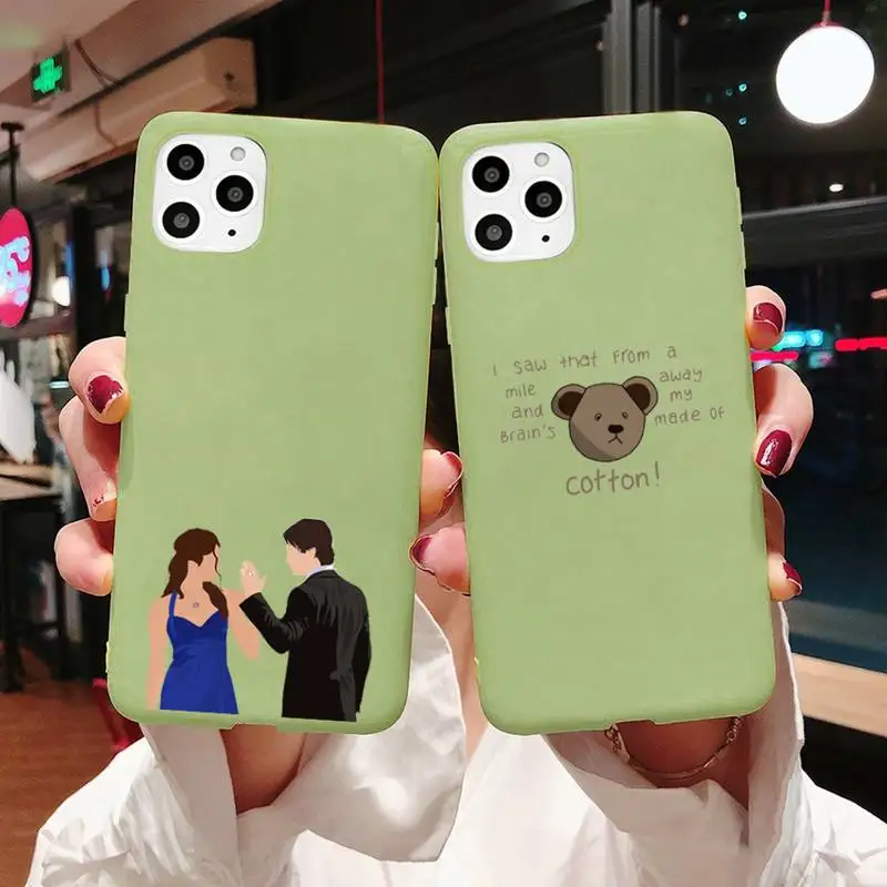 

The Vampire Diaries TV series Phone Case Candy Color for iPhone 6 7 8 11 12 s mini pro X XS XR MAX Plus